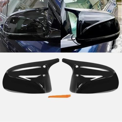 Gloss Black M Style Side Mirror Cover Caps For BMW X3 X4 X5 X6 X7 G07 2018-2025