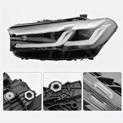 NEW Left Driver Side LED Adaptive Headlight For 2021 2022 2023 BMW 5 Series