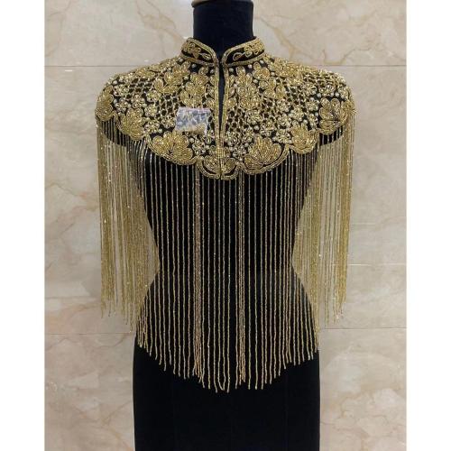 Polyester Tassels Shawl embroidered : PC