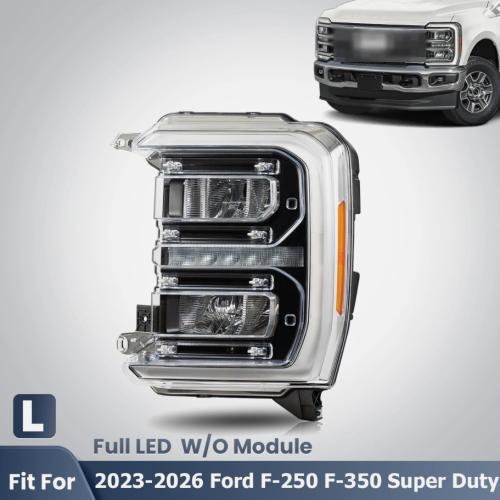 For 2023-2026 Ford F-250 F-350 Super Duty LED Headlight W/ Bulb Left Driver Side