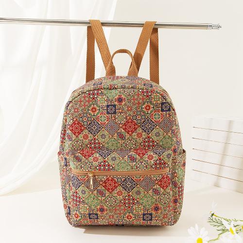 Wooden Backpack large capacity & portable Polyester PC