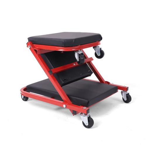 Carbon Steel foldable & Multifunction Roller Creeper durable Sponge & PU Leather PC