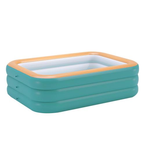 PVC foldable Inflatable Pool Solid blue PC