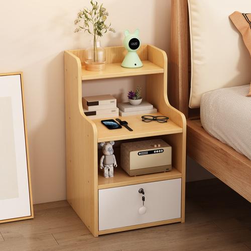 Medium Density Fiberboard Bedside Cabinet dustproof PC