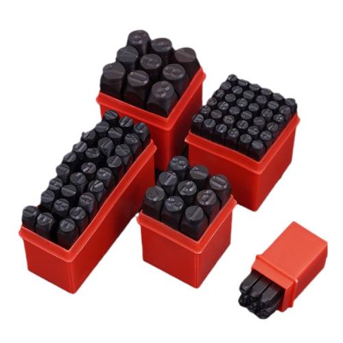 Steel Leather Stamping Set black Set