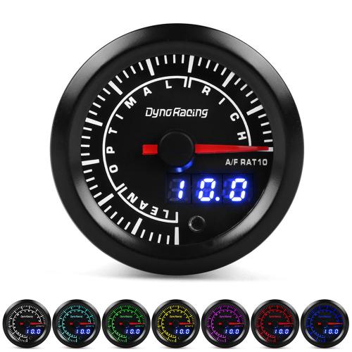 2 inch 52mm 7 Colors Car Dual Display Air Fuel Ratio Gauge Led Air fuel ratio Meter