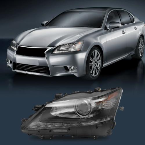 For 2013-2015 Lexus GS350 GS450h HID w/o AFS LED DRL Projector Headlight -Driver