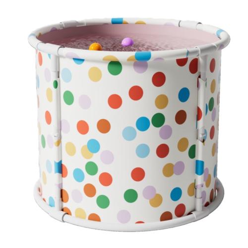 Perle Baumwolle & Tuch & Pvc Klappbadewanne, Gedruckt, Punkt, mehrfarbig, Stück