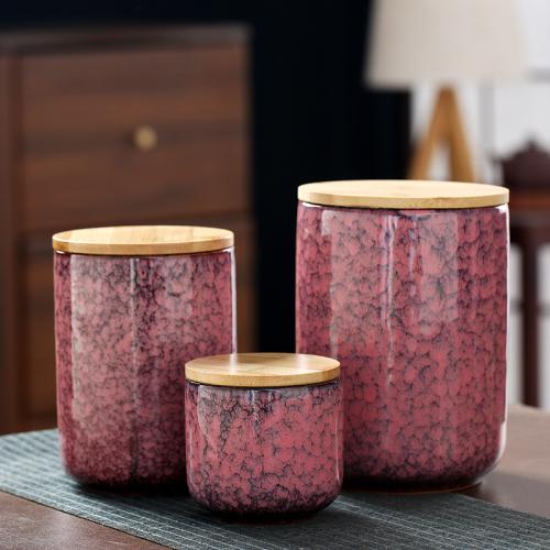 Porzellan Speicher-Jar,  Bambus, mehr Farben zur Auswahl,  Festgelegt