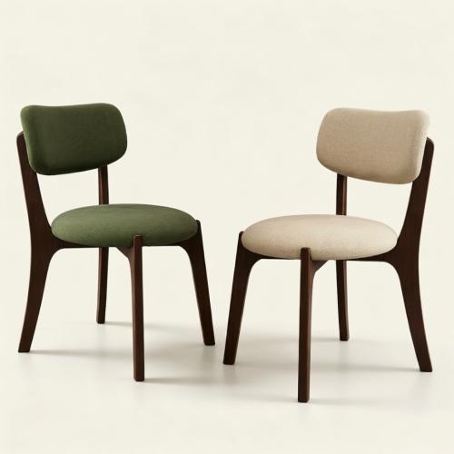 Holz & Baumwollstoff Casual House Stuhl, Schwamm, Solide, mehr Farben zur Auswahl, Stück
