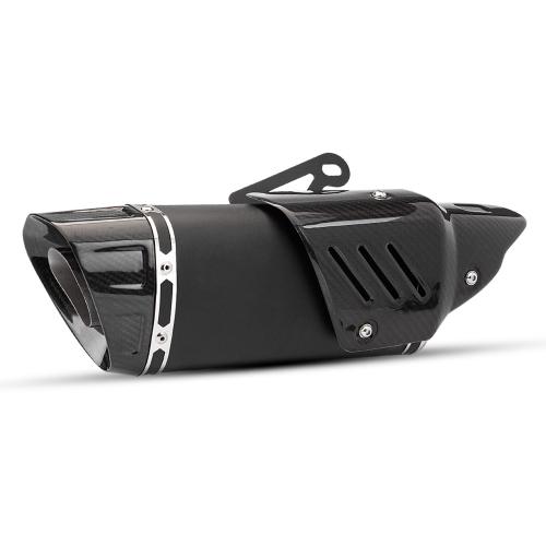 51mm Universal Motorcycle Exhaust System Motocross Carbon Fiber Exhaust Muffler