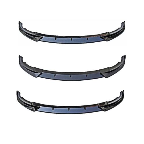 For 2020+ Tesla Model Y Carbon Style 3pcs V Style Front Bumper Lip Splitter Kit