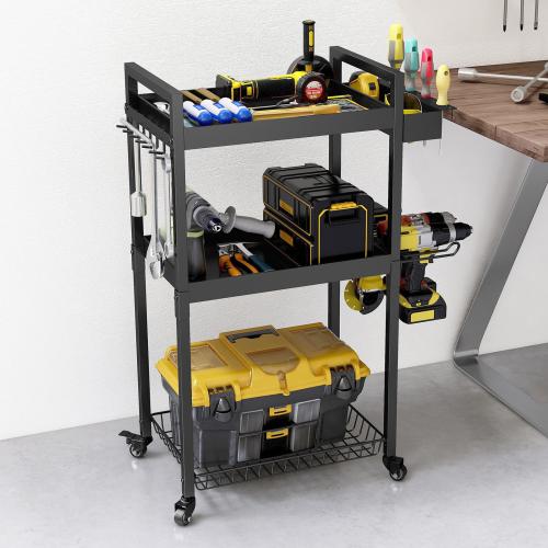 Eisen Speicher-Rack, Schwarz,  Stück