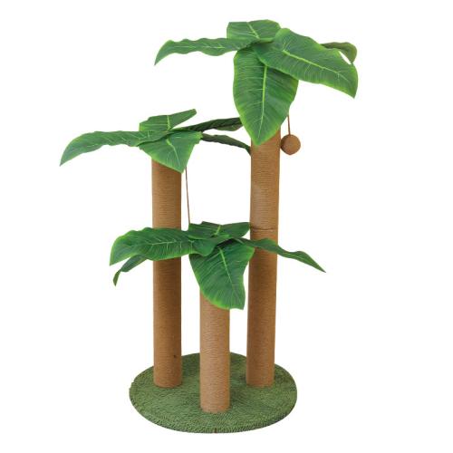 Sisal hennep Kat klimmen frame Houtvezel Groene stuk
