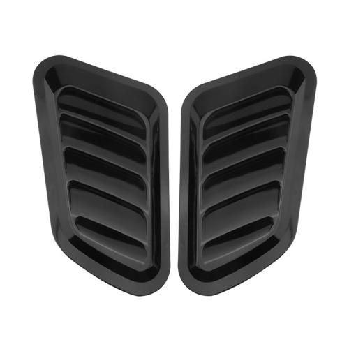 Universal Car Hood Scoop Carbon Fiber Air Intake Vent Cover 2PCS