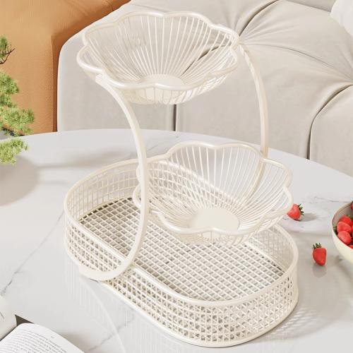 Metal Dried Fruit Plate double layer & hollow PC