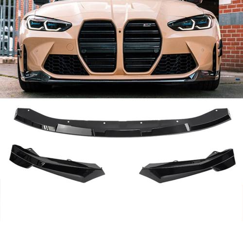 Front Bumper Lip Spoiler For BMW M3 G80 M4 G82 G83 2021-2024 MP Style