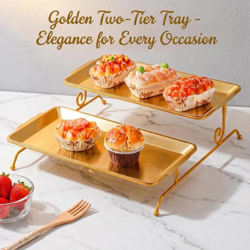 Stainless Steel Snack Tray double layer & detachable Solid PC