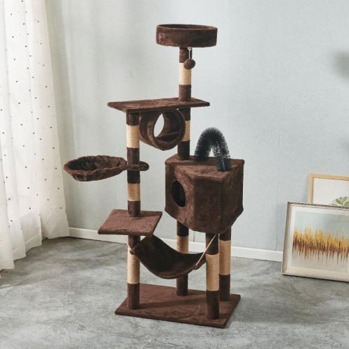 Sisal Hemp & Medium Density Fiberboard & Flannelette Soft & Multifunction Cat Tree hardwearing PC