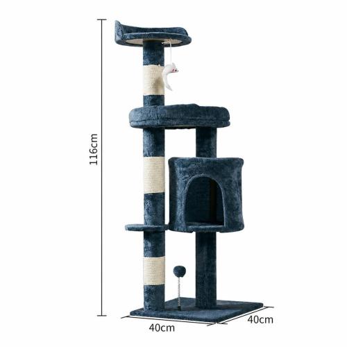 Medium Density Fiberboard & Plush Multifunction Cat Tree PC