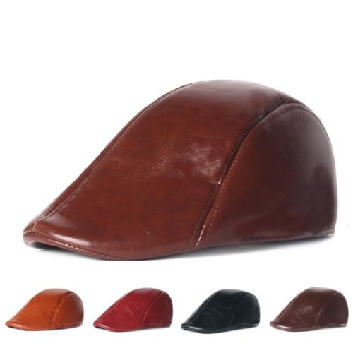 PU Leder Berets, Solide, mehr Farben zur Auswahl, Stück