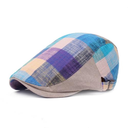 Baumwoll-Polyester-Stoffe Berets, Plaid, mehr Farben zur Auswahl, Stück