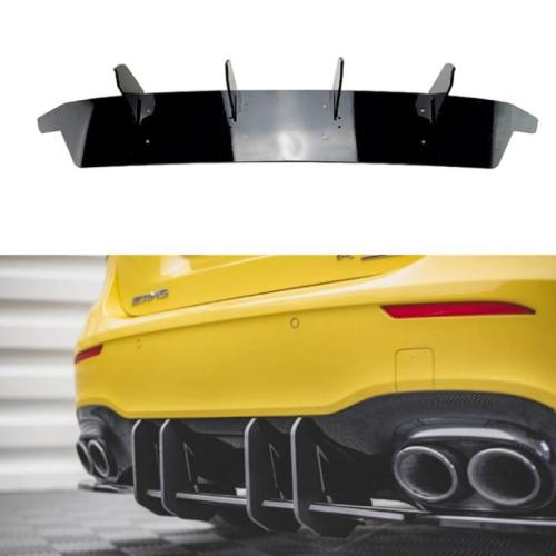 For Mercedes Benz A-Class W177 A35 A45 AMG 2019-2022 Rear Bumper Diffuser Body Kit