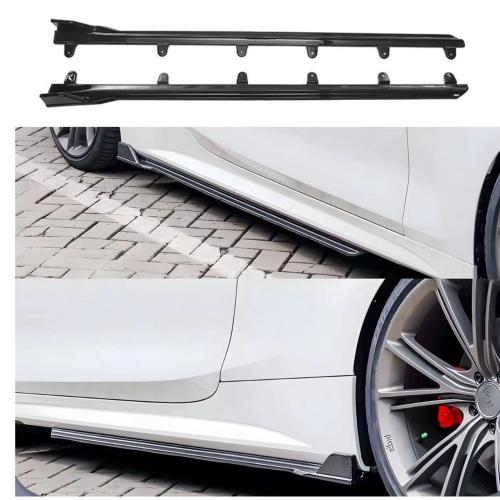 For BMW 4 Series G22 G23 430i M440i REAL CARBON Side Skirt Extension Lip Spoiler
