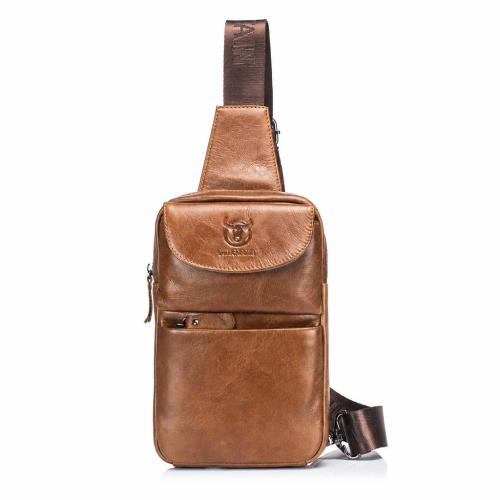 Leather Sling Bag portable Solid PC