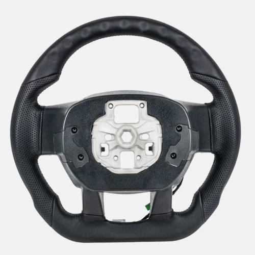 Full Black Leather Steering Wheel For Ford F-150 2015-2020 F-250 F350 Super Duty