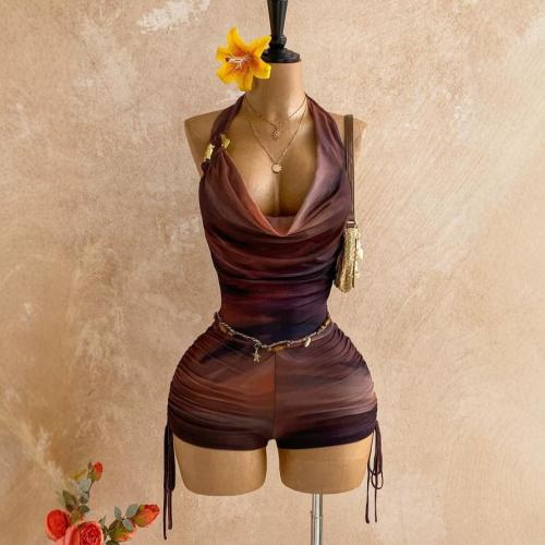 Poliéster Mujer Romper, impreso, más colores para elegir, trozo