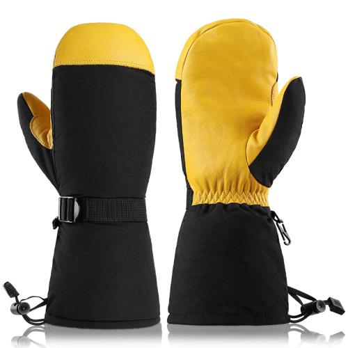 Cuero Guantes de esquí, :S, Par