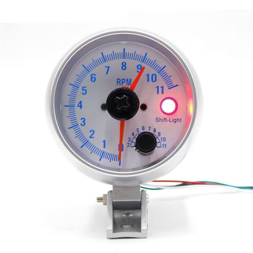 Dual Needle Tachometer RPM Gauge 0-11000 RPM for 4/6/8 Cyl 12V Gasoline Car