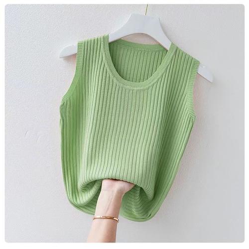 Viscose-vezel Tanktop Solide meer kleuren naar keuze stuk