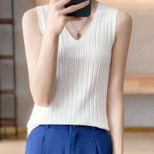 Viscose-vezel Tanktop Solide meer kleuren naar keuze stuk