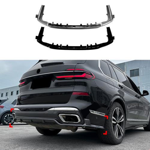 For BMW X7 G07 M Sport 2019+ Rear Lip Spoiler Diffuser Corners