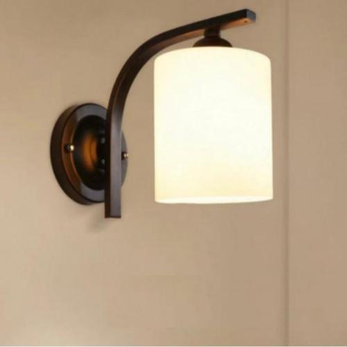 Glas & Ijzer Wandlamp Zwarte stuk