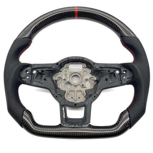 Customized Full Leather Steering Wheel for Volkswagen Golf 7 GTI Golf R MK7