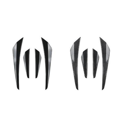 Front Bumper Side Spoiler Fin Lid Trim For VW Golf MK8 GTI Rline 2022-2024