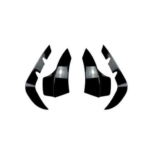 For Benz GLB35 X247 AMG ABS Gloss Black Front Bumper Wind Knife Trim Cover 2X