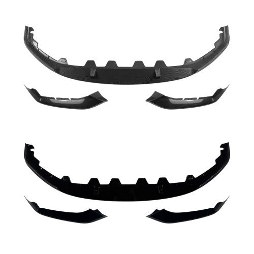 For 2017-2020 BMW  G30 M-Sport Painted Black Front Bumper Lip Spoiler