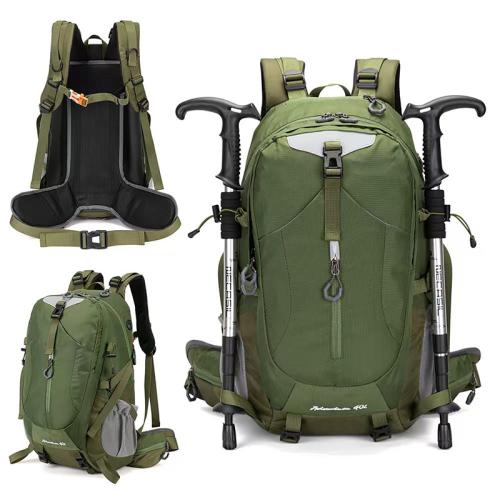 Polyester Mountaineering Bag with rainproof cover & Lightweight & large capacity & breathable Solid PC