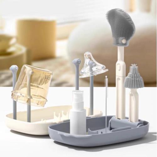 TPE-Thermoplastic Elastomer & Silicone Baby Bottle Brush PC