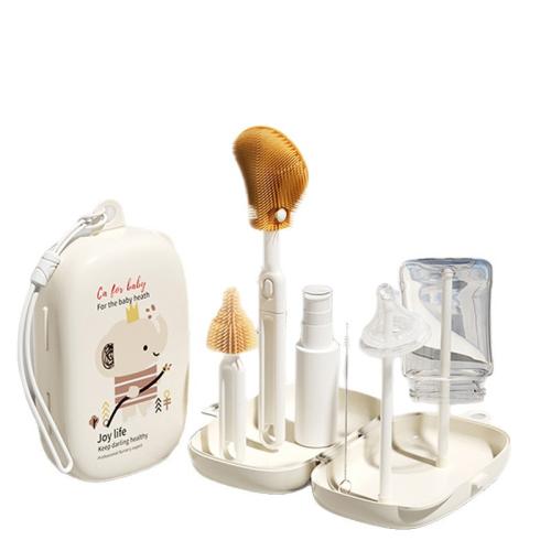 Polypropylene-PP & Silicone Baby Bottle Brush PC