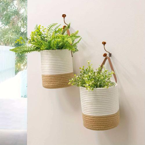 Cotton Flower Pot for storage & Wall Hanging PC