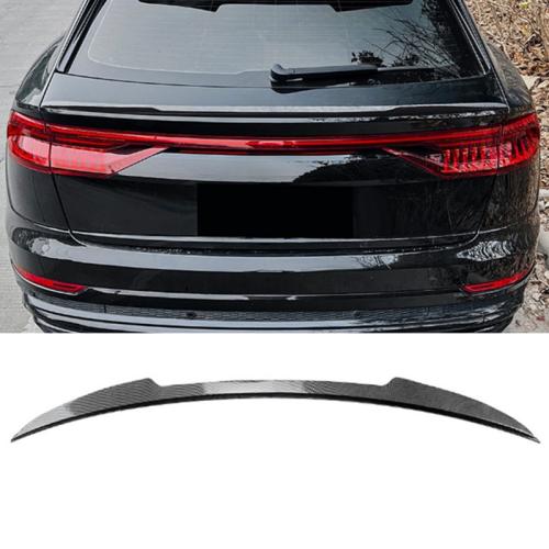 ABS Rear Trunk Tailgate Spoiler Wings For Audi Q8 SQ8 RSQ8 2019-25