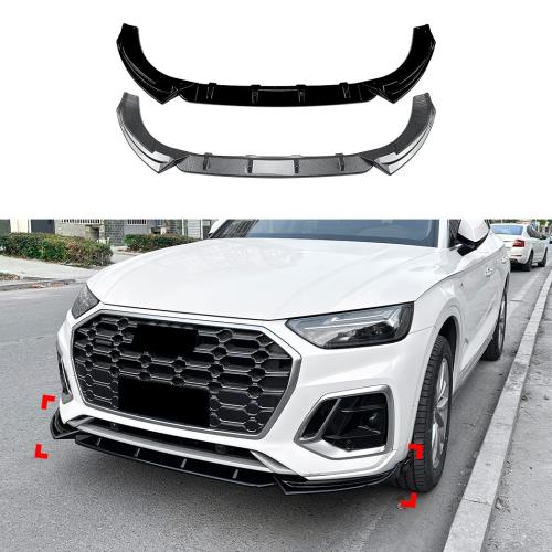 For Audi Q5 SQ5 S Line FY Front Splitter Spoiler Lip Body Kit 2020+