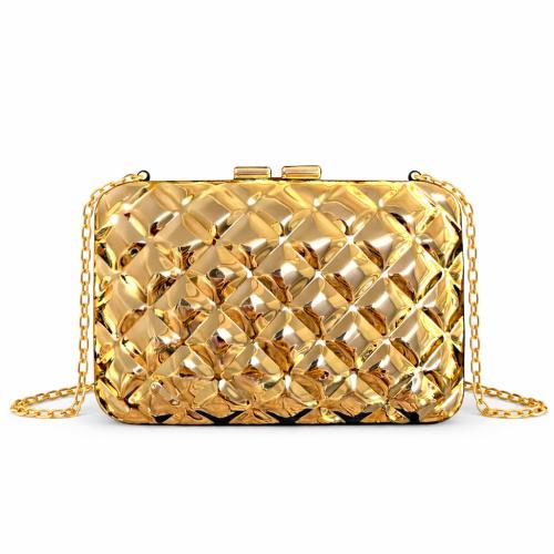 Ijzer Clutch Tas Katoen Geometrische Goud stuk