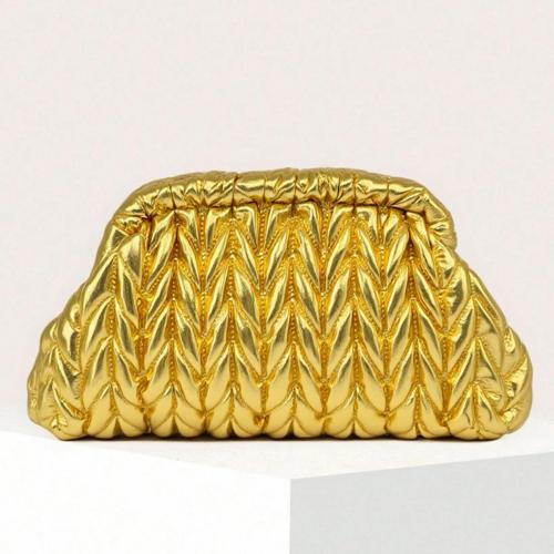 Polyester Clutch Tas Polyester ander keuzepatroon Goud stuk