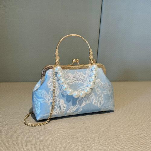 Doek Clutch Tas Polyester Bloemen meer kleuren naar keuze stuk